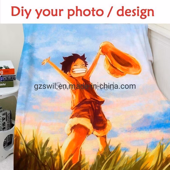 Custom Printing Custom Digital Printing Flannel Fleece Baby Blanket
