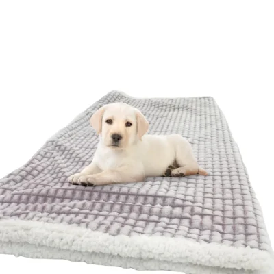 Cobertor Sherpa para cães de entrega rápida com camadas duplas de lã grossa e macia